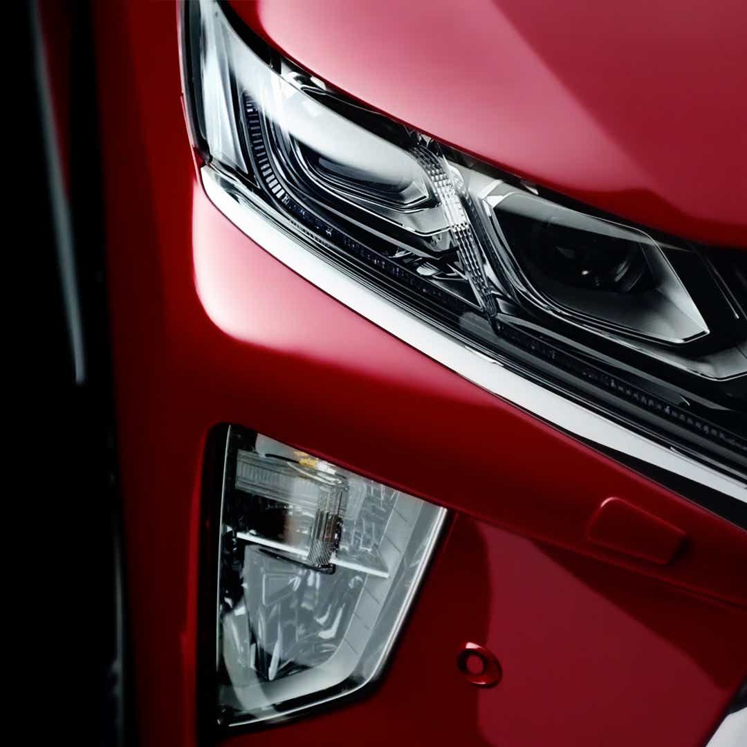 eclipse cross by a sculpture