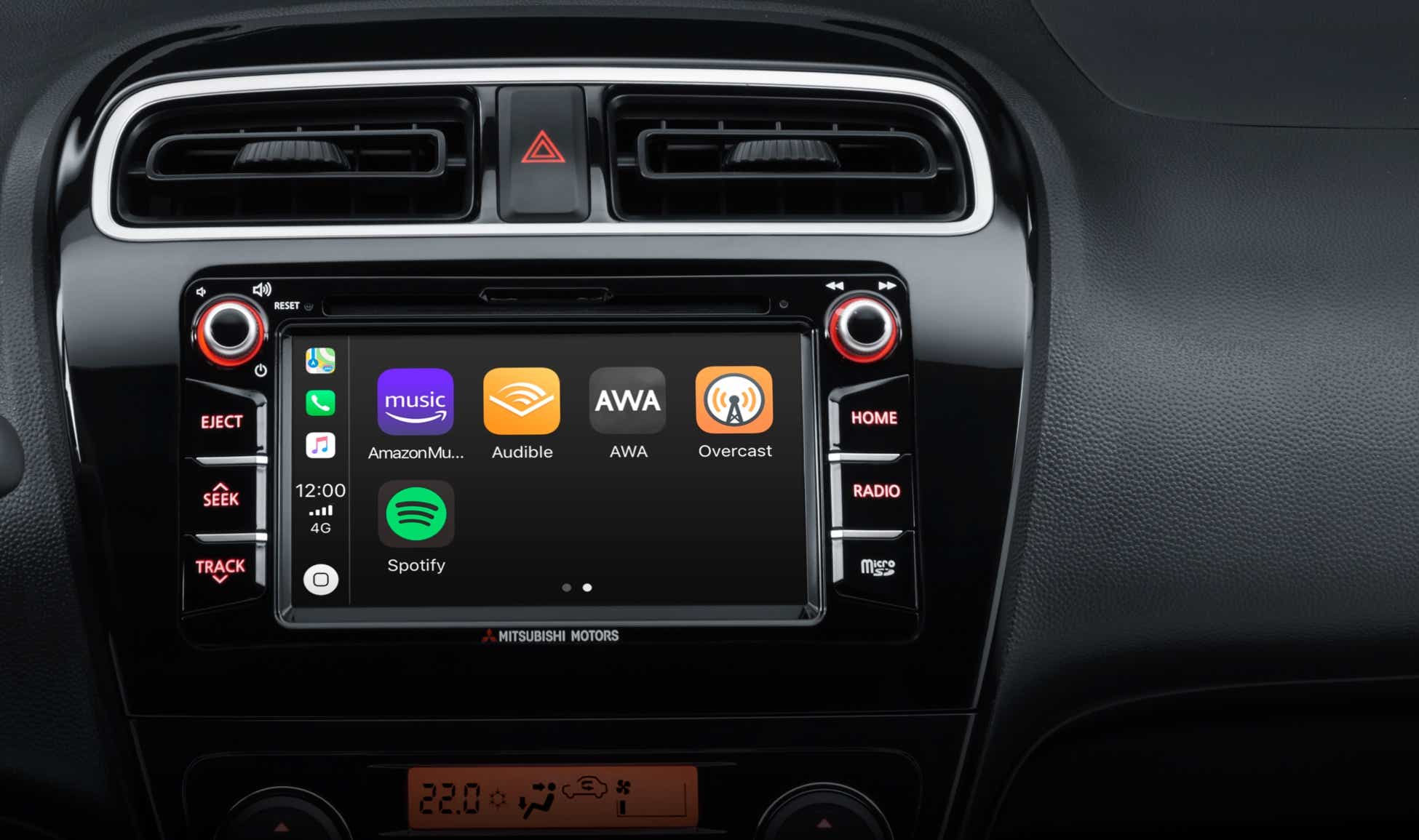Space Star MGN-Navigationssystem mit Apple CarPlay und Android Auto